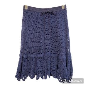 NWT size L Biographie Crochet skirt